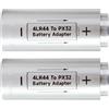 DBEIXIWEI Adattatore convertitore batteria da 4LR44 a PX32 (2 pezzi) per fotocamera Yashica Electro 35G GT GTN GSN GST GL MG-1