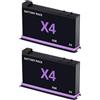 CQJFCYBRA Compatibile Con Insta, For Batteria 360X4, Accessori For Fotocamere Panoramiche 360, Batterie, Fotocamera Da 2500 MAh.(2 Battery)