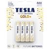 TESLA GOLD batterie alcaline AAA (LR03, Micro matita, Blister) 4 pezzi