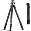 SIRUI Heavy-Duty Treppiede per Fotocamera in Fibra di Carbonio, 152CM Treppiede Professionale con 360° Testa a Sfera a Baricentro Basso, Leggero e Portatile, Carico Fino a 20KG, AM-324S+G1