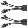 EIMSOAH Modulo di Alimentazione Remoto Ad Alte Prestazioni Splitter POE 12V per Apparecchiature di Monitoraggio 2 Coppie, Espansione e flessibilità della Rete per Uffici Domestici