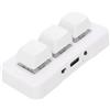 Annadue Tastiera a 3 Tasti, Piccola Tastiera Meccanica Personalizzata Ergonomica con Connessione USB Cablata e Wireless 2.4G, per Giochi e Lavoro OS X (WHITE)