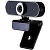 Omenluck, 1 telecamera USB Plug and Play, messa a fuoco automatica per PC, Mac, laptop, desktop con microfono
