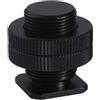 Snorvixre Vite da 5/8 a 1/4 pollici, doppia scarpa fredda, vite di fissaggio per treppiede su microfono lampeggiante, adattatore caldo per fotocamera DSLR, morsetto antiurto Hot Mount