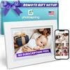 PhotoSpring 25,4 cm (10 pollici), cornice Wi-Fi facile da configurare touchscreen, inviare foto via e-mail, app o web da qualsiasi luogo, grande regalo, display 1280 x 800, supporto video, bianco