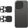 MakLuen Copertura per fotocamera, copertura per webcam compatibile con telefono 15 Pro/15 Pro Max, copertura posteriore per obiettivo protegge la tua privacy e sicurezza (nero)