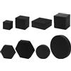 Xuyuehengqdd 8 accessori per fotografia in schiuma, per gioielli, forme geometriche, accessori per riprese fotografiche (nero)