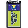 Varta Power Ready2Use - Batteria da 9 V, 200 mAh