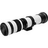 GOWENIC Teleobiettivo per Fotocamera con Attacco RF Struttura Interamente in Metallo Apertura da F8.3 a F16 Obiettivo per Fotocamera 420-800 Mm per Fotografie a Lunga Distanza, Condizioni di Scarsa