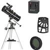 My Brand - Skywatcher telescopio Newton SkyHawk 114/1000 EQ1 + Motore + Filtro luna + Adattatore smartphone - SK1141EQ1