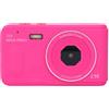 Generic Fotocamera Digitale Compatta da 72 MP 16x Zoom Anti -shake Fotocamera Vlogging per Studenti Registrazioni Video 2.5k (Rosa rossa)