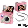 Mekalero Lente in miniatura, con scheda di memoria da 32 GB e lettore di schede, video 1080p per Vlog Travel Sports Expert Action Camera