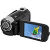 Bewinner Videocamera 16MP 1080P con Zoom Digitale 16x con Schermo da 2,4 Pollici, Funzione Selfie, Microfono Esterno, Luce di Riempimento, Leggera, Portatile, Multifunzionale, Adatta per