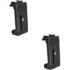 DIYEAH 2 Pezzi Supporto Smartphone per Gimbal con Vite Regolabile Telefono con Pad Antiscivolo e Compatibilità per Treppiedi e Selfie Stick