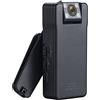 HPHPH A50 1080P Mini telecamera Telecomando Obiettivo di rotazione grandangolare da 150 gradi Bodycam con clip posteriore rotante(With 64GB TF Card)
