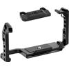 DGERFDJO Compatibile con fotocamera Sony FX30 e FX3, telaio di protezione for gabbia for conigli con maniglia laterale superiore(Black)