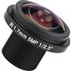 generic Obiettivo per fotocamera di sicurezza HD 5 MP, lunghezza focale 1,7 mm, obiettivo CCTV 185 ° per telecamera di sicurezza Occhio di