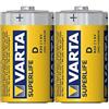 Varta Cons.Varta 4008496556540 - Carbone di zinco Mono 2020 FOL.2 SUPERLIFE 1,5 V