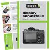dipos 1x Pellicola Protettiva opaca per Sony Alpha 9 II | Antiriflesso, riduce i riflessi, si adatta perfettamente, ultra sottile, antigraffio, senza bolle, anti impronte, autoadesiva