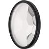 Airshi Lente Prismatica con Filtro per Fotocamera, Vetro Ottico Caleidoscopio Prisma in Vetro Filtro Rotante per Fotografia da 77 Mm