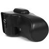fittings4you Custodia in pelle per Nikon D5200 NERO