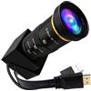 IEights Webcam con zoom manuale 4K USB HDMI per computer Mini fotocamera Lightburn per incisore laser Telescopio H.264 Telecamera di sicurezza USB 4K 30fps Monitoraggio Octoprint Fotocamera stampante