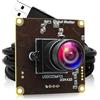 ALPCAM Modulo fotocamera USB con otturatore globale da 5 MP, ad alta velocità, 60 fps, 1080p, scheda webcam con lente senza distorsione, fotocamera USB Lightburn UVC per computer portatile Android e