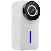 AMRTTWY Action Camera, C110+ Action Camera Wi-Fi Sport Camera con correzione a distorsione, stabilizzazione giroscopica, impermeabile,per Ciclismo, Moto(White)