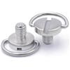 WELDRIC vite a sgancio rapido Vite for fotocamera M2 .5 M3 M5 Adattatore ad anello a D pieghevole for treppiede Monopiede Piastra a sgancio rapido(M2.5 3.5x5.5mm)
