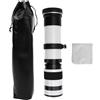 Jectse Lente Teleobiettivo della Fotocamera per la Fotocamera a Montaggio RF, Obiettivo Zoom MF Focus Manuale F8.3 a F16 420 a 800 Mm per Micro Singola Camma RF (WHITE)
