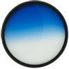 iSnapPhoto Pro Glass 72mm HD MC Graduating Blue Color Filter for: Samyang MF 85mm f/1.4 Lens for Nikon Z (SYZ85-N) - Filtro blu 72 mm, filtro blu graduato 72