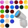 Jectse Filtro Gel Flash a 24 Colori, Effetti Fotografici Creativi per Serie V1 Series/V1Pro Series/V100 con Manicotto in Silicone, Accessorio a LED LED Video per la Torcia per (GREY)