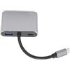 Topiky Hub 4 in 1, Interfaccia Display 4K HD, Docking Station per Laptop Multiporta, Trasmissione Stabile, Plug and Play, Completamente Funzionale per Apparecchiature, PC, TV con Tipo C