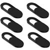 iBarbe [Confezione da 6] Copertura per webcam ultra sottile 0,1 cm per computer portatile, desktop, PC, Macboook Pro, iMac, Mac Mini, computer, smartphone, protegge la tua privacy e sicurezza, colore: nero