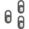 ZEPFJHE 3pcs Cartoon Gattino Coperture Webcam Cover Slide Web Camera Telefono Coperture Proteggere La Vostra Sicurezza