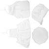 Gatuida 2 Set Grembiule e Cappello Chef per Mesi Costume Bianco da Cuoco per Foto e Giochi in Cucina Abbigliamento da Forno per Ragazzo Ragazza con Grembiule e Materiale Resistente