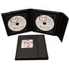 Elegantdisk Custodia in pelle di 2 CD/DVD/Bluray di nozze. Matrimonio DVD Album. DVD Caso per 2 Disc. Nero