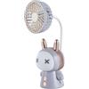 Fuhjythy Ventilatore Portatile Pieghevole A Forma di per Tavolo, Studio, Scrivania, Lampada.