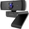 OUTFYT Webcam 2K FHD Autofocus Computer 30FPS USB Web Camera con microfono e copertura for la privacy for conferenze, streaming live, registrazione, Guardia del flusso