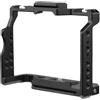 Generico Video Camera Rig, Gabbia for fotocamera in lega di alluminio con doppio attacco a slitta fredda da 1/4 di pollice, compatibile con Sony A7IV/ A7III/ A7II/ A7R III/II/ A7S II,for Vlogging(Black)
