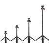 Walmeck VRIG TP-06 Treppiede Portatile per Selfie Stick Testa a Sfera in Lega di Alluminio Girevole a 360° 55 Cm 1,5 Kg Carico Vlog Live Streaming Selfie Video