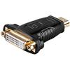 goobay Adattatore 24 + 1 pin DVI-D-Bu. > 19 poli HDMI-St. Goldk. [bk]