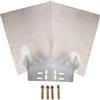 JHKNNK Protezione per Telecamera Esterna in Acciaio Inox 23X30 CM Copertura Antipioggia e Supporto da Parete Resistente per Monitoraggio all'Aperto