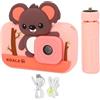 NBVGHPSRW Fotocamera digitale da 6,1 cm, 1080p, HD, ad alta risoluzione, compatta, da viaggio, con foto da 48 MP, zoom 4x e flash integrato, per studenti, principianti, bambini (64 GB)