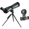 QAXRZCUCD 25-75x70 HD Cannocchiale Zoom Monoculare BAK4 Prisma Telescopio Impermeabile For Tiro Al Bersaglio Bird Watching Di Campeggio Esterna Oculare Potente E Ingrandimento(C green 25-75x60)