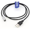 Eonvic USB a Weipu 2 Pin Femmina QC3.0/PD3.0 Cavo di Alimentazione Mobile per BMPCC 4 K 6 K Blackmagic Pocket Cinema Camera
