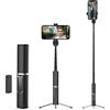 seaNpem Bluetooth Selfie Stick Treppiede in alluminio estensibile ricaricabile Bluetooth Remote Selfie Stick con supporto treppiede per iPhone X/XS max/XR/XS/8/7/6/Plus, Samsung S7/S8/S9, Android