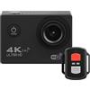 AmAzwi Telecamere d'azione Ultra HD 4K. Telecamera di azione del telecomando del telecomando del telecomando della fotocamera di azione DV DVR 170D 30m Vai a Waterproof Pro Mini Casmet Camera Custodia imperm