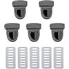 ZHOUXYFDC Serrature Per Borse 10-40 pezzi di fibbie con chiusura in metallo for borse, borse a tracolla, borsette, chiusure con bottoni automatici, accessori for borse artigianali fai da te(Black1,20pcs)