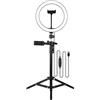 Psytfei Anello luminoso a LED 10.2 Anello luminoso per selfie 3200K-5500K Dimmerabile LED Anello luminoso per telefono 3 Modalità luce 10 Regolabili per Streaming live Selfie Trucco (Digitare 5)